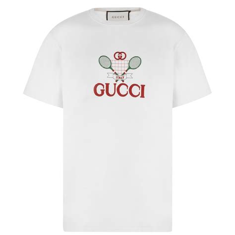 gucci tennis embroidered t shirt|t shirt Gucci original.